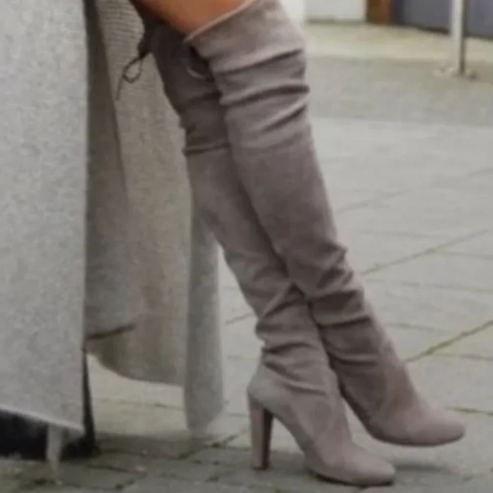 Catherine Malandrino Sorcha Over-the-Knee Boots – Taupe – Size 8.5 – NWT